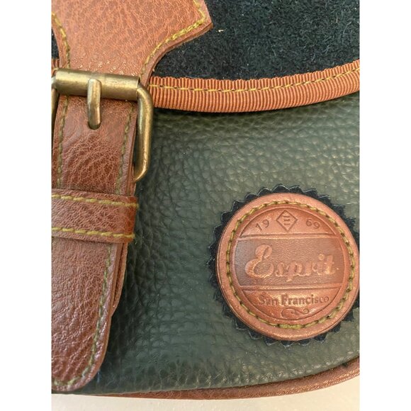 Vintage Esprit San Francisco Leather Crossbody Bag & Wallet Set - Picture 12 of 12